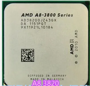 AMD A8 3820 a8 3820 Quad-Core FM1 2,5 GHz 4MB 65W CPU procesor kosov A8-3820 APU Integrated graphics, 3820