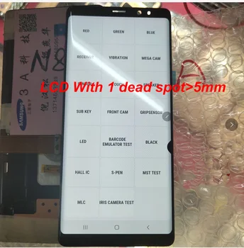 AMOLED zaslon LCD Za Samsung Galaxy Note 8 N9500 N950F N950FD LCD-Zaslon, Zaslon na Dotik, Računalnike Skupščine z mrtve točke