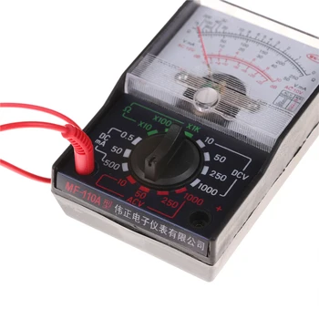 Analogni Multimeter Orodje DC/1000V AC Voltmeter 250mA Ampermeter 1K Odpornost Meter