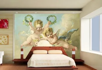 Angel Hotel Continental ozadje stensko slikarstvo dnevni prostor kavč spalnica TV ozadju zgornja meja velikosti po meri