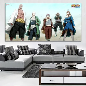 Animation Character Painting On Canvas Print Type And On The Wall Decor Artwork 1 Panel Style Naruto Large Poster For Bedroom