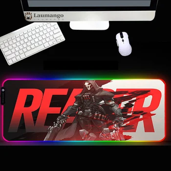 Anime mouse pad rgb Overwatch DIY Podaljša Chroma big trajne nepremočljiva LED desk mat kawaii gaming pripomočki mouemat