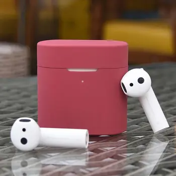 Anti-slip Silikona Primeru Zaščitna Polno Kritje Lupini za Xiao-mi Mi Air 2 Brezžične Bluetooth Slušalke Slušalke