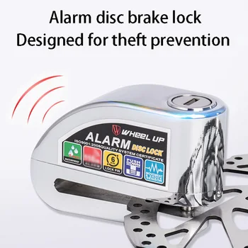 Anti-theft and waterproof alarm bicycle disc brake lock scooter motorcycle anti-theft disc brake lock alarm + reminder rope