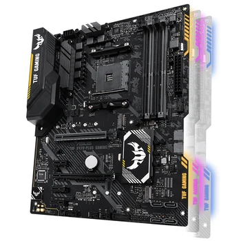 ASUS TUF X470-PLUS IGRALNI Motherboard AM4 4X4DDR4 Max 64 GB RAM PCI-E3.0 2XM.2 6XSATAIII DVI HDMI AMD X470 pult Igra Krovu