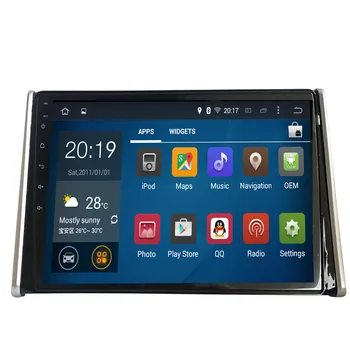 Avto dvd android 10 osmih osnovnih px5 za Toyota rav4 2019 2020 4GB RAM, GPS navigacija auto radio 2 din Avto multimedijski predvajalnik