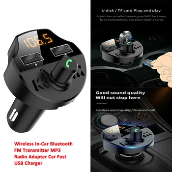 Avto Hitro USB Chargering Wireless V Avtu Bluetooth, FM Oddajnik MP3 Radio Prostoročno Klicanje SP99