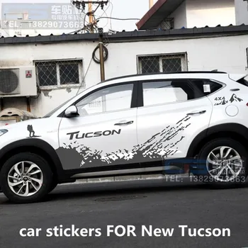 Avto nalepke ZA Hyundai Tucson 2016-2019 zunanjost avtomobila je okrašena s stilsko po meri off-road decal
