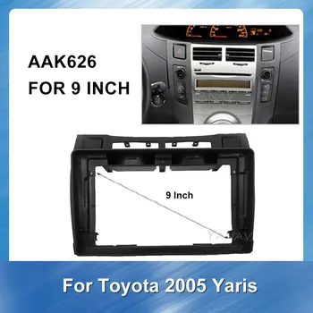 Avto radio audio fascijo okvir Armaturna Plošča Za-Toyota Yaris 2005 Avto GPS Navigacijsko Ploščo Armatura Vgradna Namestitev Okvirja Trim Kit