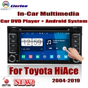 Avto Sistema Android RockChip PX5 1080P LCD IPS Zaslon Za Toyota RegiusAce HiAce Avtobusu 2004-2019 DVD Predvajalnik, GPS Navigacija