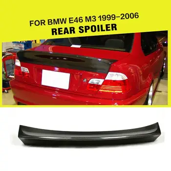 Avto-Styling Ogljikovih Vlaken Zadaj Prtljažnik Lip Spojler Krilo za BMW E46 M3 1999 - 2006