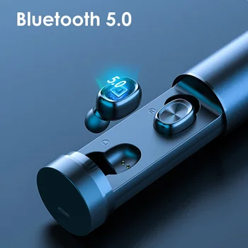 B9 TWS Bluetooth 5.0 V uho Binaural Brezžični Dotik Gumb za Slušalke Čepkov