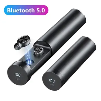 B9 TWS Bluetooth 5.0 V uho Binaural Brezžični Dotik Gumb za Slušalke Čepkov