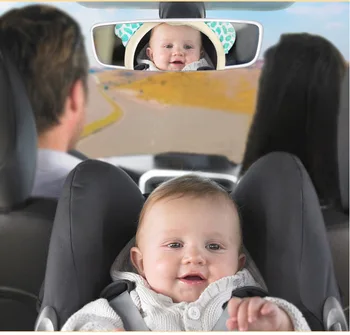 Baby varnost rearview mirror razmislek haha ogledalo avto baby povratne sedež opazovanje ogledalo srčkan rearview pomožne ogledalo