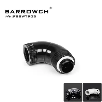 Barrowch FBSWT903 Rotacijski Fitingi,za 90 stopinj Kača 3-stezni Tok vode, hladilnik pripomoček heatsink