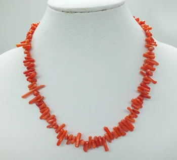 Beaded ogrlico, visoko kakovostnih ročno izdelanih koralni ogrlico. naravnih koralnih, DAJ dama najboljše darilo 18