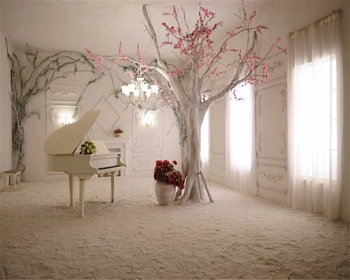 Beibehang po Meri 3d klavir hodnik, spalnica ozadju stene de papel parede Naravno Ozadje sveže slive drevesa, ekologija ozadje