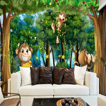 Beibehang po Meri foto ozadje zidana fantasy gozdnih živali, park gozd kraljestvu otroški sobi otroci soba de papel parede