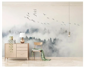 Beibehang po Meri moda stene papirja Nordijska gozd elk povzetek gozd, sanje TV ozadju slikarstvo de papel parede 3d ozadje