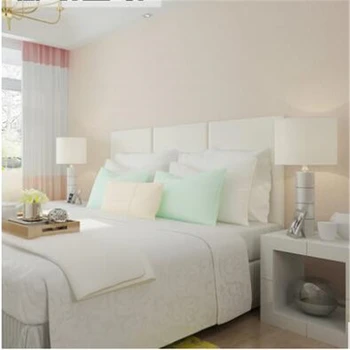 Beibehang Roza netkanih materialov ozadje čista barva spalnica preprost moderna dnevna soba toplo otroci soba princesa v prahu ozadje