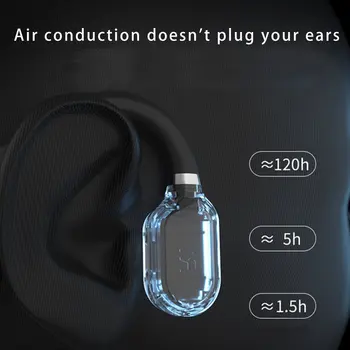 Bluetooth 5.0 Brezžične Slušalke Bluetooth Nepremočljiva Udobno Nositi Odprto Uho Kavelj Lahka Teža Športne Slušalke