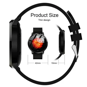 Bluetooth Smart Watch Moških IP67 Nepremočljiva Krvnega Tlaka, Spremljanje Kovinski Starp Šport Smartwatch Ženske Za Android