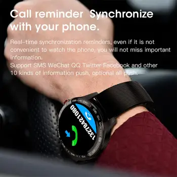 Bluetooth Smart Watch Srčni utrip Spanja Monitor Dejavnost Fitnes Tracker Telefon Mate za iPhone Motorola E G Huawei P30 P20