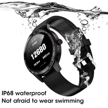 Bluetooth Smart Watch Srčni utrip Spanja Monitor Dejavnost Fitnes Tracker Telefon Mate za iPhone Motorola E G Huawei P30 P20