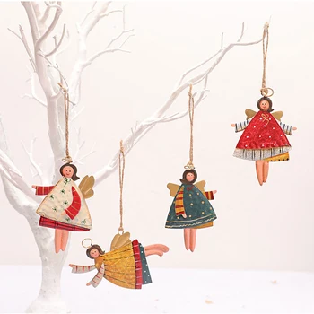Božič Angel Doll Zlitine Obeski Božično Drevo Okraski Visi Novo Leto Božični Okraski