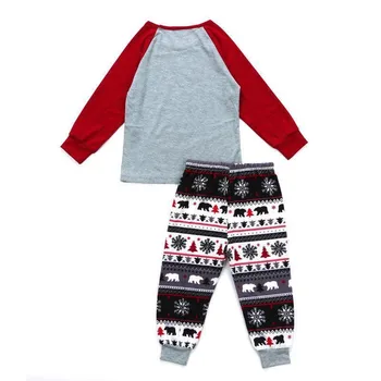 Božič Družinski Ujemanje Pižamo Komplet Moški Ženske Baby Snežinka Sleepwear More