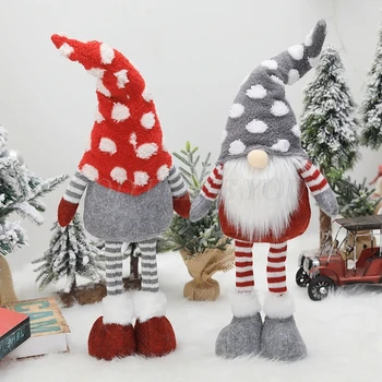 Božič Elf Dekoracijo Ročno Trak Sedel Stoji Gnome Švedski Tomte Lutka, Igrače, Okraski Hvala Giving Dan Darila