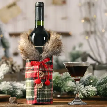 Božič, Rdeče Vino, Steklenica Vrečko Kritje Božič Tabela Večerja Dekoracijo Stranka Darilo Namizna vina, steklenico kritje Božični Dekor