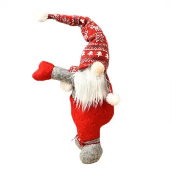 Božič Švedski Brezosebna Santa Gnome Lutka Božič Visi Drevo Ornament Lutke Okna Zavese, Sponke Za Kravato Nazaj Imetnik Dekor Darila