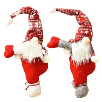 Božič Švedski Brezosebna Santa Gnome Lutka Božič Visi Drevo Ornament Lutke Okna Zavese, Sponke Za Kravato Nazaj Imetnik Dekor Darila