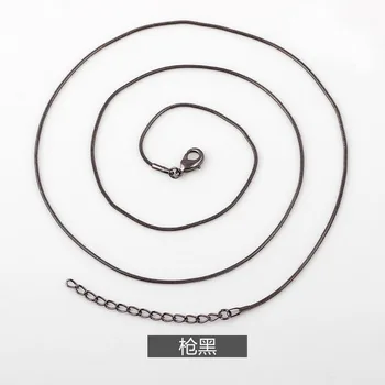 Brezplačna dostava 10PCS 60+5 cm dolžina ogrlica DIY locket okvir obesek verige XL007