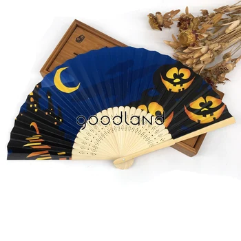 Brezplačna Dostava 30pcs Novo Bambusa in Papirja Ročno Oboževalec Halloween Kostumi za Otroke Halloween Decora