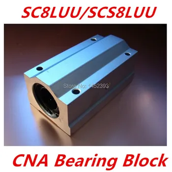 Brezplačna dostava 4pcs/veliko SC8LUU SCS8LUU 8 mm Linearni Kroglični Ležaj Blok CNC Usmerjevalnik blazino za XYZ