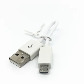 Brezplačne Dostave Bela 12 cm-Kratek-1A-Mikro-USB-Hitro-Polnilec-Polnjenje-Kabel-mikro V8