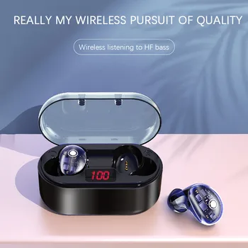 Brezžična Mini Slušalka Res BT 5.0 Stereo Slušalke Bas in-Ear Slušalke Modna Športna Multi-funkcijo Dolgo Življenje