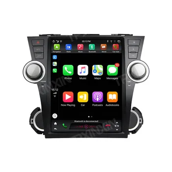 Brezžični Carplay Tesla Slog Android 9 Avto, GPS Navigacija Za Toyota Highlander 2007-2013 Stereo glavna enota Multimedijski Predvajalnik Auto