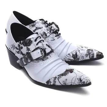 Britanski Stil zebra pravega usnja aligator čevlji za moške konicami prstov obleko poročno krokodil kože čevlji italijanski formalno loafer