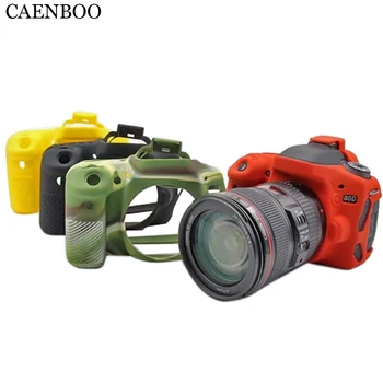 CAENBOO 80D Fotoaparat Vrečko Mehko Silikonsko Gumo Zaščitna Telo Pisane Prikrivanje Kritje Primera Kože za Canon EOS 80D Fotoaparat Torba