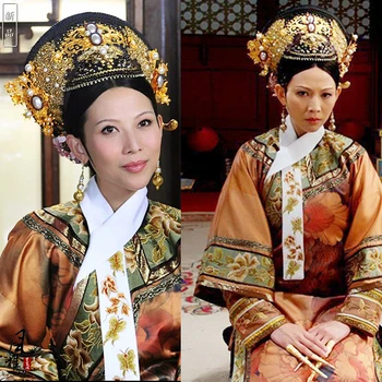 Cai ShaoFen Cesarica Kostum TV Predvajaj Legende Zhenhuan Qing Royal Princess Hanfu Ženski Qifu Vezenje Hanfu