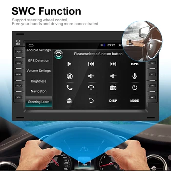 Camecho 2 Din Android 8.1 Avto Radio Multimedijski Predvajalnik, GPS, WiFi Avto Auto Stero Za BORA POLO MK5 SHARAN JETTA MK4 CITI CHICO