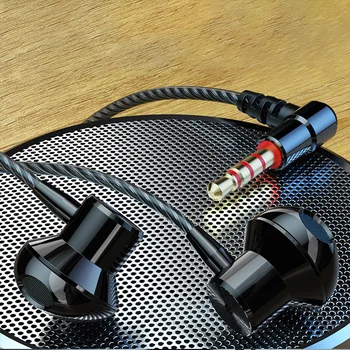 CASEIER 3,5 MM HI-fi Slušalke V Ušesa Slušalke z mikrofonom Za iPhone, Samsung Xiaomi Huawei Bass Glasbe Igralec Glavo Določa Stereo Zvok Čepkov