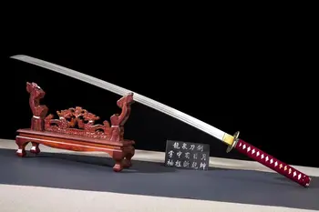 Celotno Tang JP. Katana slog Samuraji Meč kaliti ogljikovega jekla Rezilo kampilan Saber