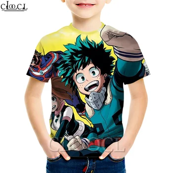 CLOOCL Japonski Anime Moj Junak Akademija Modnih Otroci T-shirt 3D Tiskanja Fantje in Dekleta Priložnostne Vse-tekmo 2021 Poletje Novi Vrhovi