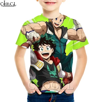 CLOOCL Japonski Anime Moj Junak Akademija Modnih Otroci T-shirt 3D Tiskanja Fantje in Dekleta Priložnostne Vse-tekmo 2021 Poletje Novi Vrhovi