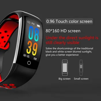 CUFOK V6 Bluetooth Smart Band Nepremočljiva Športna Fitnes Zapestnica Moški Ženske Krvni Tlak Manšeta Dejavnosti Tracker Smartband