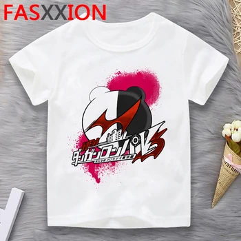 Danganronpa baby dekleta tshirt srčkan oblikovalec poletje e dekle enfant fille t-shirt